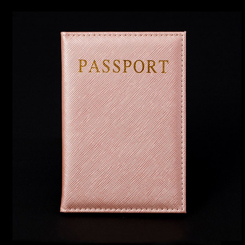 Funda blanda para pasaporte de piel sintética, funda para pasaporte de viaje, funda para pasaporte: Pink2