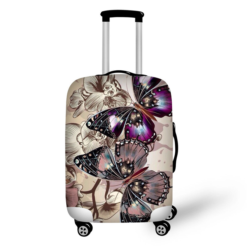 Leuke Corgi Hond Print Bagage Cover 18-32 Inch Case Koffer Covers Trolley Bagage Stof Beschermhoes Dekking Reizen accessoires: S / Goud