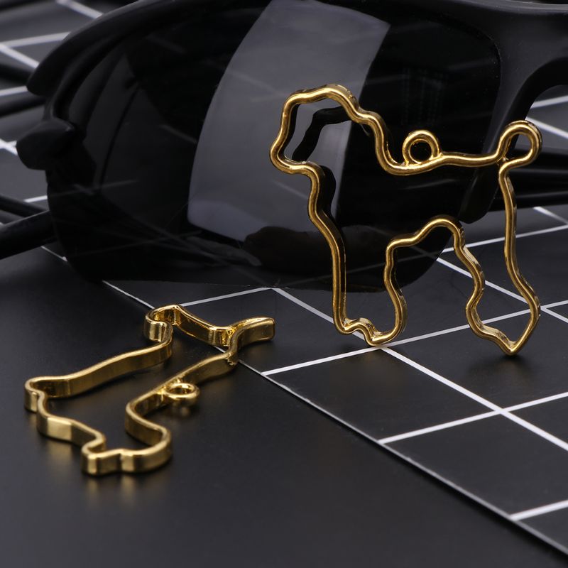 5 teile/satz Hund Tier Styling Kristall Epoxy Kleber UV Harz Metall Grenze Farbe Halte DIY Schmuck, Der Rahmen