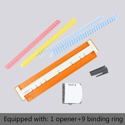 A4/A5/B5 Papier Cutter See Locher verlieren-Blatt Perforator Manuelle Sammelalbum Stanzen Maschine Büros Schule Verbindlich schreibwaren: 02Orange