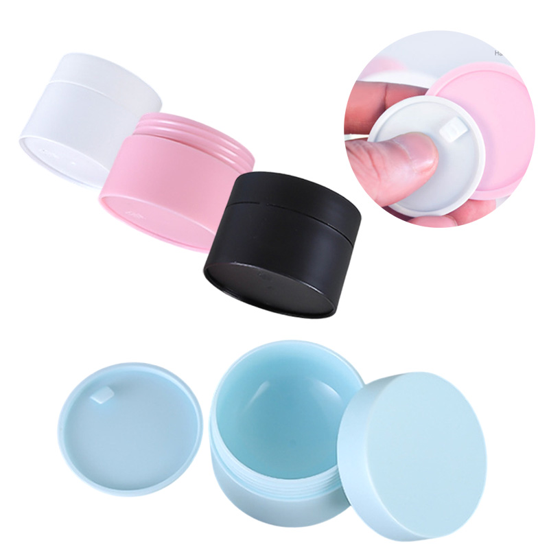 30/50pcs Empty 3g 5g 10g PP Plastic Matte Pink Blue Black White Cosmetic Skin Care Cream Jars Frosted Face Cream Jar