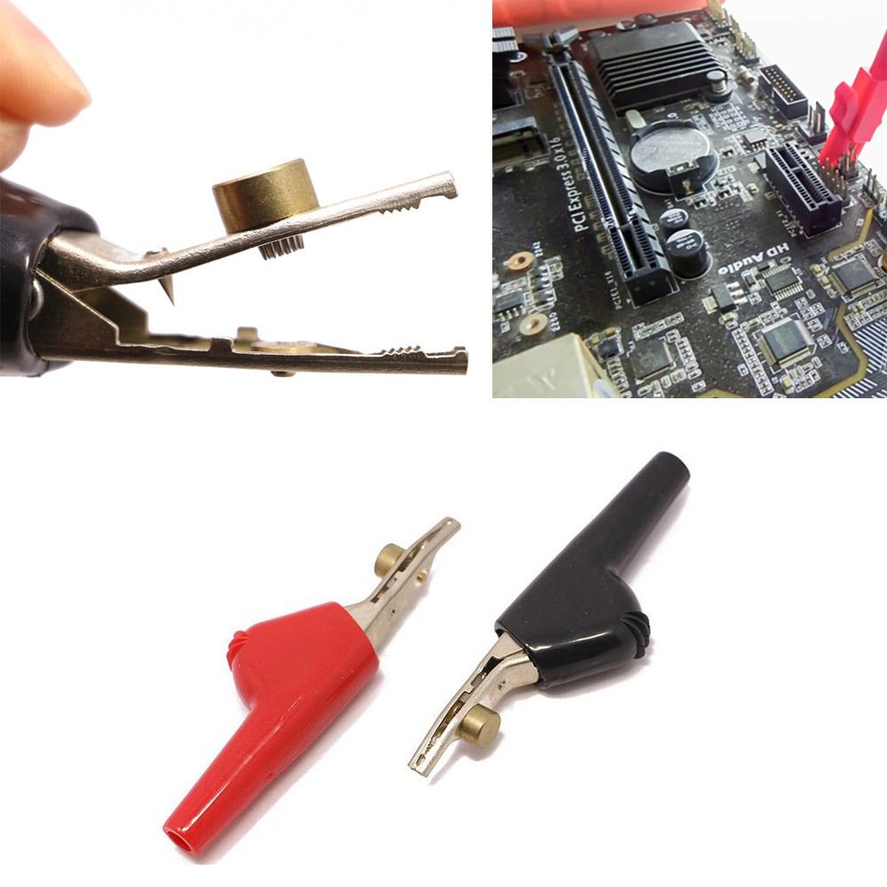 Für sterben Autore paratur für elektrische Projekte elektrische Fisch Clip Draht Krokodil Clip Prüfung Clips Krokodil Clip Prüfung klemmen