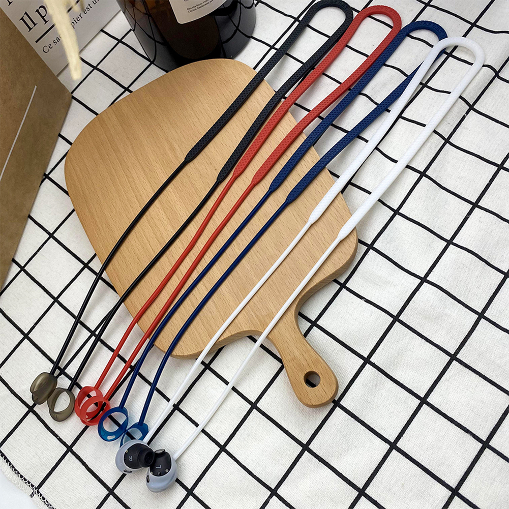 silicone anti perduto cinghia auricolari corda per il collo per SAMSUNG galassia mini cuffie pro senza fili cuffia cordino per collo corda corda corda