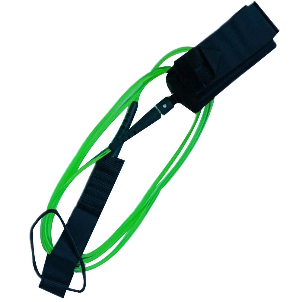 Cuerda de Seguridad para tabla de Surf de acero inoxidable, 6 pies, 5,5mm, TPU, nailon: Verde