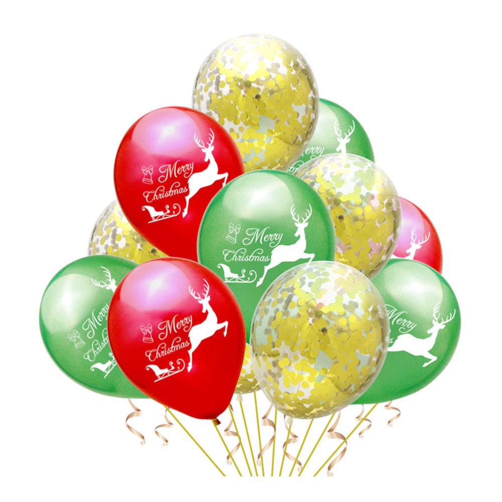 Letter 12 Inches Merry Christmas Elk Printed Decoration Ornament Latex Balloon Party Balloon for Christmas: Picture 2