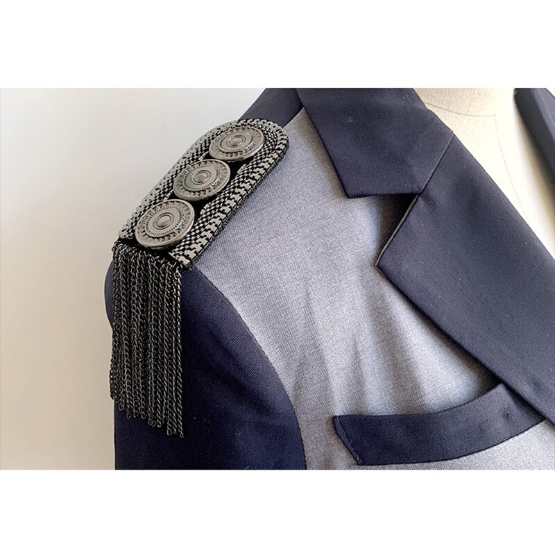 Pak schouder broche riem multi kwast klinknagel epaulet strass stof nagel kraal accessoires zanger presentator podium sieraden
