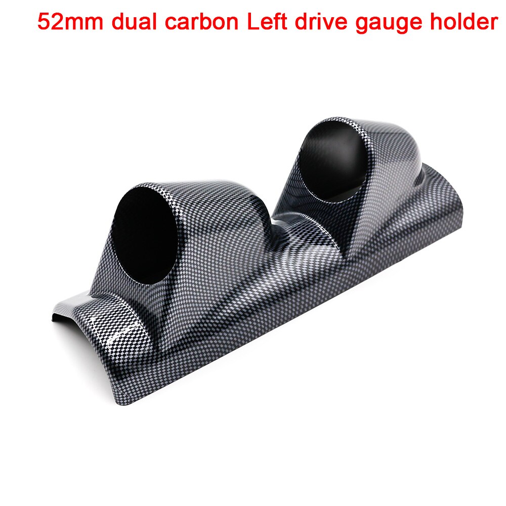 2INCH 2.5INCH Car Gauge Pod Universal Carbon Single Double Triple Meters Holder for Left Right Drive Car for 52mm 60mm Gauges: YC100219