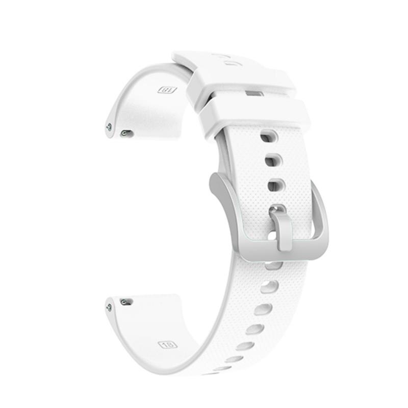 Voor Garmin Vivoactive 4S/Vivomove 3S Siliconen Zilveren Gesp Riem Vervanging Horlogeband 18Mm Modieuze: 01