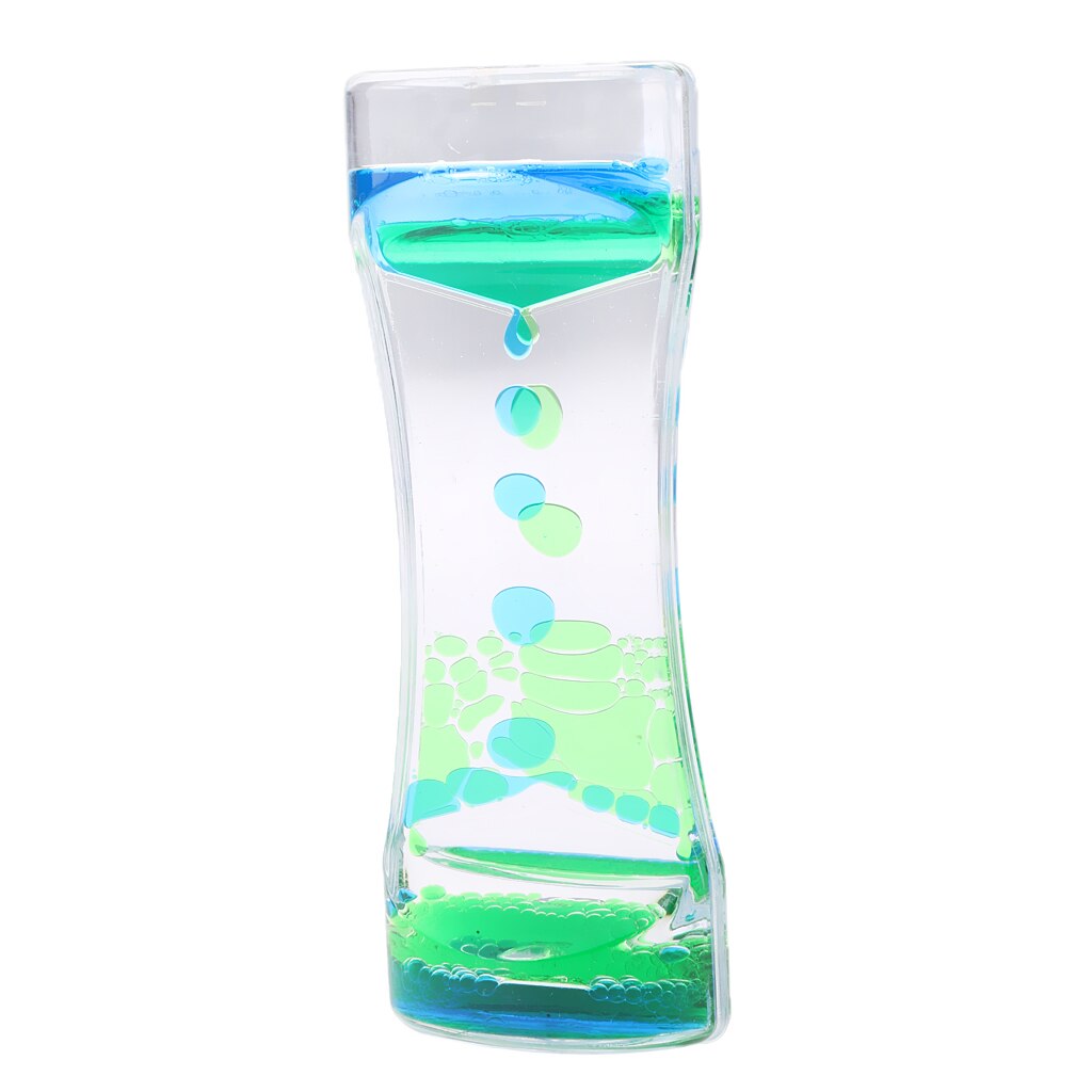 Acrylic Floating Color Mix Oil Liquid Bubbler Motion Timer Hour Glass Hourglass Kitchen Tool Home Office Desk Decor Novelty