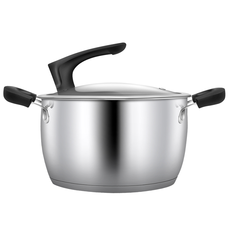 3 Litre Stew Cook Food Soup pot Casserole Cooking Pan Stainless Steel Stock Pot Inox Kitchen Casserole Cookware Utensil