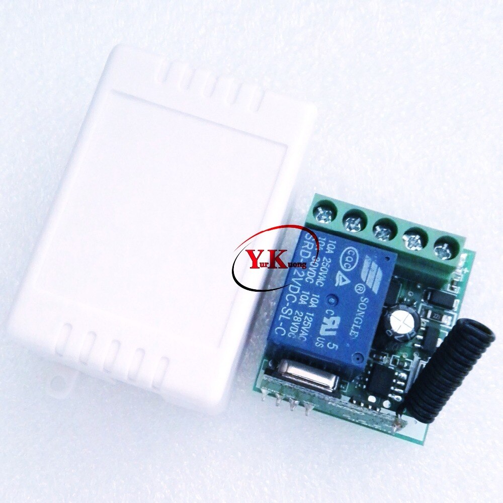 Timer Remote Switch DC12V Time Delay Ajustable RF Wireless Controller Power ON OFF Relay Contact Remote 5s 10s 15s time delay