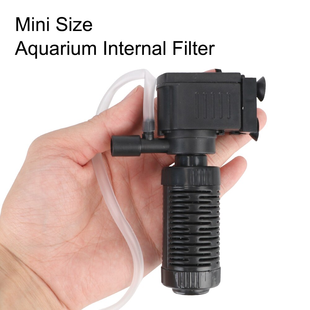 Filtro 3 in 1 per acquario serbatoio di pesce ossigenazione filtrazione sommergibile Mini serbatoio di pesce filtro depuratore d&#39;acqua