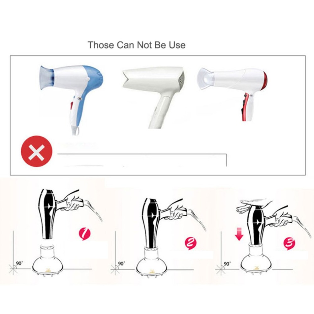 Plegable secador de pelo de dama de pelo estilo difusor cubierta para secador retráctil Universal peluquería secador para cabello rizado cubierta