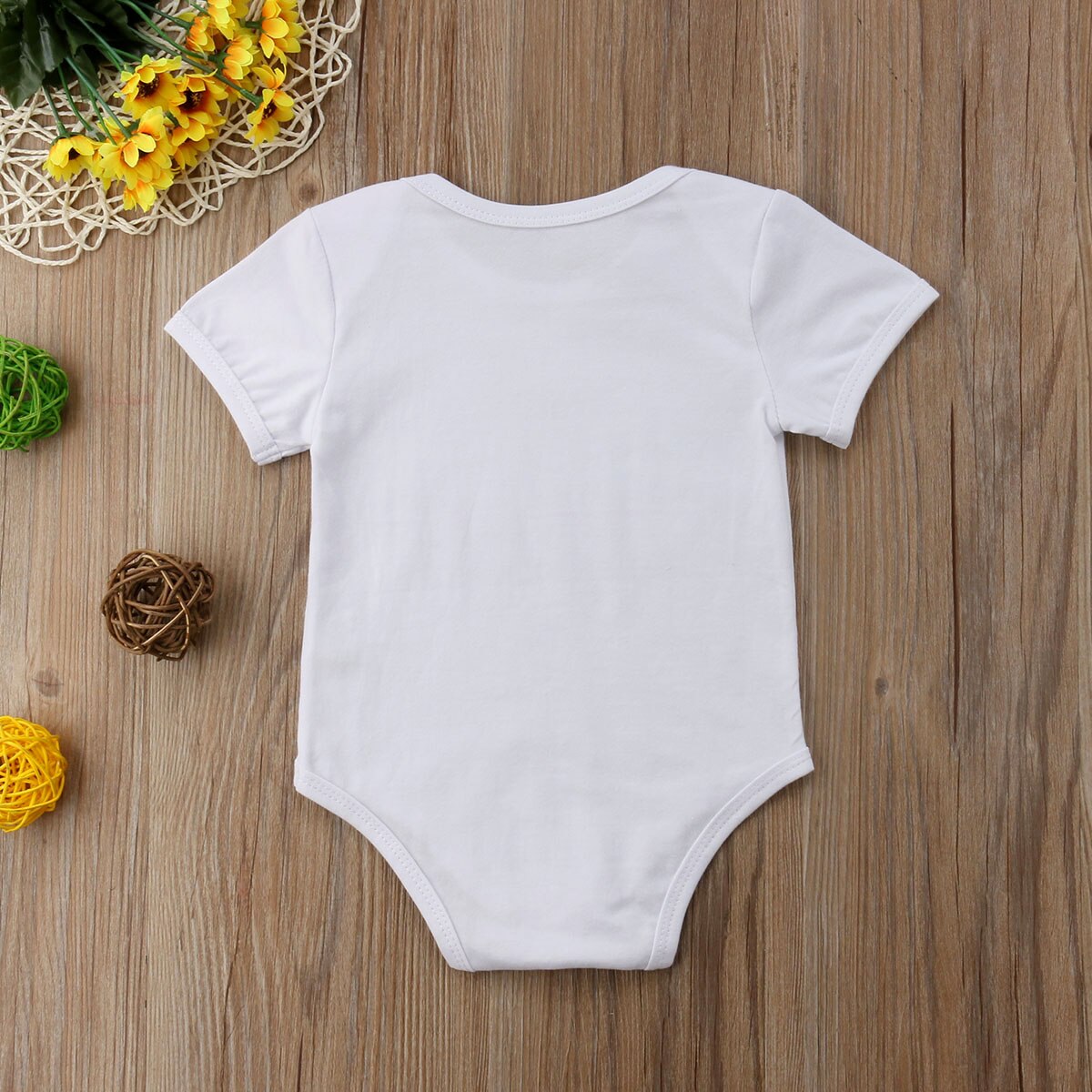 Summer Toddler Baby Boy Girl Cotton Funny Letter Romper Jumpsuit Clothes Outfit