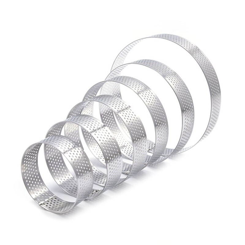 12 stuks mousse ring ronde & vierkante cakevorm roestvrijstalen bakvorm gebak dessert accessoires taartdecoratiegereedschap