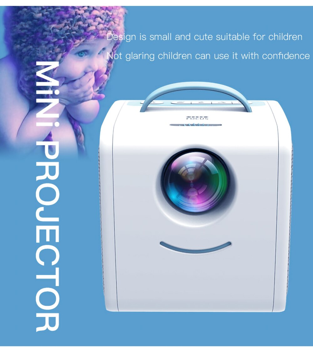 Q2 Mini Projector Portable Projector Home Theater System Children Parent Child Mini LED Beam Player Dormitory Wall Player