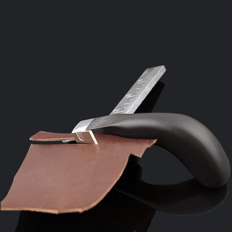Leather DIY Hand Cutting Leather Strap Cutter Adjustable Draw Gauge Leathercraft Strip Belt Tools Leather Cut Tool