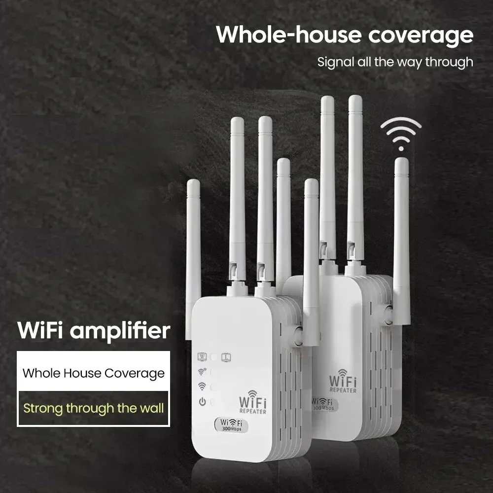 Novo amplificador extensor wi-fi 2.4g/300mbps 5.8g/1200mbps, repetidor wi-fi sem fio, amplificador de sinal wi-fi, rede de longo alcance
