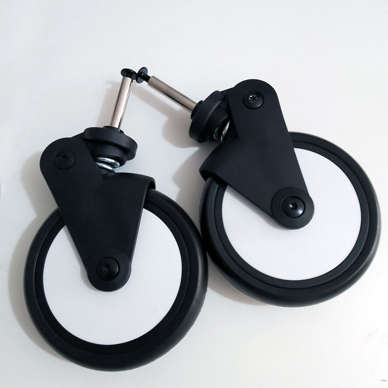 Babyyoya Kinderwagens Wielen Front Back Rubber Wiel Kids Yoyo Kinderwagen Wandelwagen Accessoires Kinderwagen Wiel Band Wiel Accessoire: 2pcs front with hold