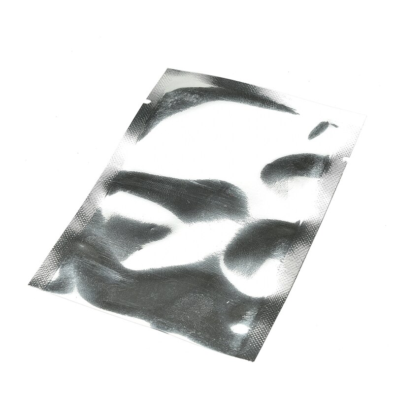 Bolsas de aluminio para sellado al vacío, bolsas de Mylar plateadas para almacenamiento de utensilios de cocina para el hogar, 100 Uds.