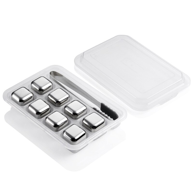 304 stainless steel ice cubes can be reused. Frozen ice cubes are used for rapid cooling of whiskey and longer