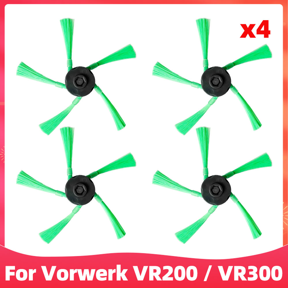 Passend für Höhle Vorwerk VR200 / VR300 Staubsauger: Ersatzteile für sterben Hauptgummiwalzenbürste, seitliche Drehbürsten, HEPA-Filter.: Licht Grün