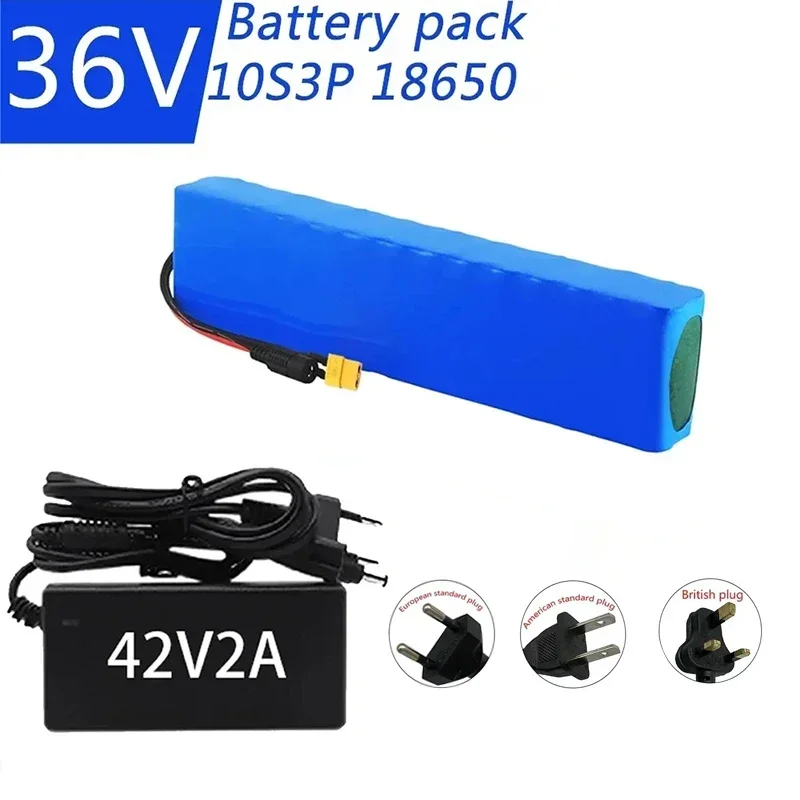 36V Battery 12Ah 18650 lithium battery pack 10S3P 12000mAh Same port 42V Electric Scooter M365 ebike Power Battery with BMS