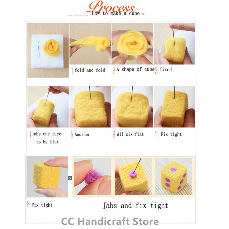 Needle Felting Kit 1 PCS Non-finished Cat of Wool Felt Handmade Animal DIY Craft Christmas Felt Doll Cat Style Material Package