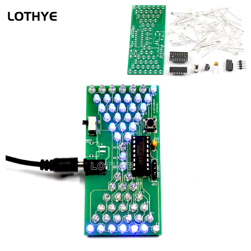 Led Elektronische Zandloper Diy Elektronische Kit 5V Light-Emitting Diode Fun Lassen Elektronische Diy Vaardigheden Training Accessoires