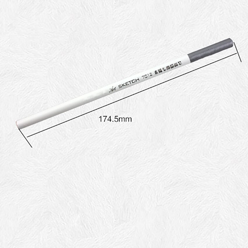 3 unids/set lápices para dibujar carbón de leña, Color blanco, marrón, negro, recarga de 4,0mm, fuente de lápices para pintar carbón vegetal