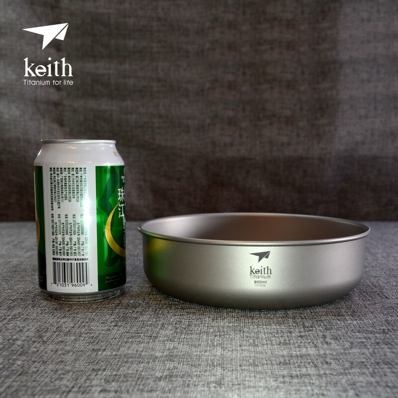 Keith odkryty kemping czystego tytanu miski 300 ml-900 ml miski naczynia zastawa stołowa sztućce Ti5333-Ti5338