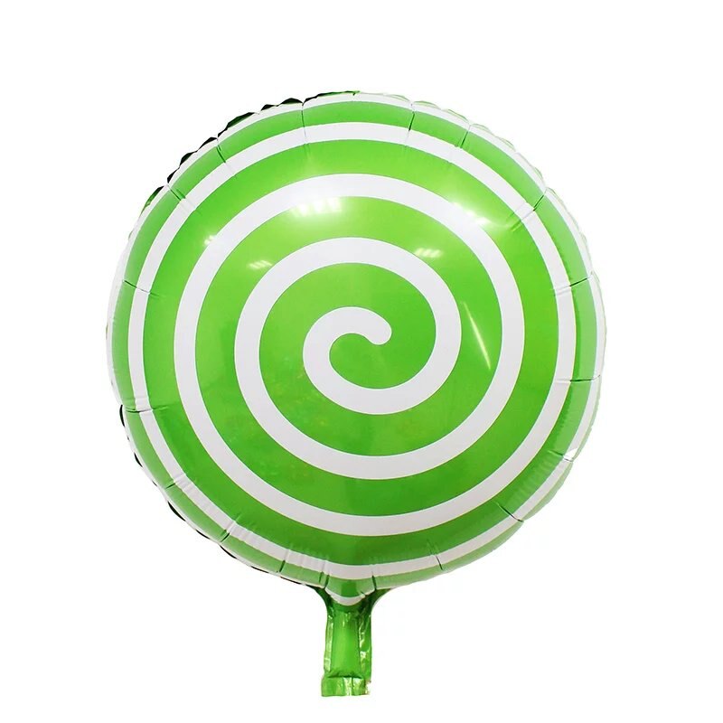 18 tommer runde slikkepinde folie balloner tillykke med fødselsdagen bryllup dekorationer glober forsyninger luftballoner oppusteligt legetøj