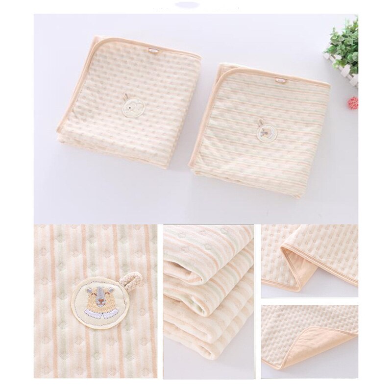 Matras luier verschoningsmatjes baby wegwerpmatje peuter luiertafelmat katoenen beddengoed waterdicht wit 029