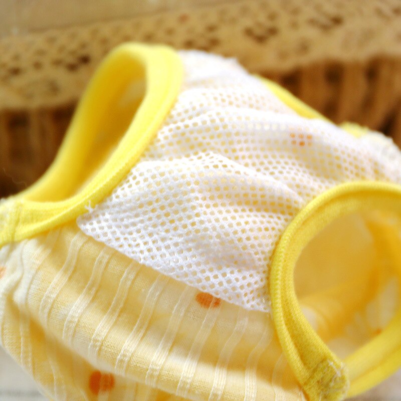 Hund Windel Waschbar Weiblichen Kurzen Hosen Rosa Nette Blume Physiologischen Sanitär Unterwäsche Haustier Slip 10A