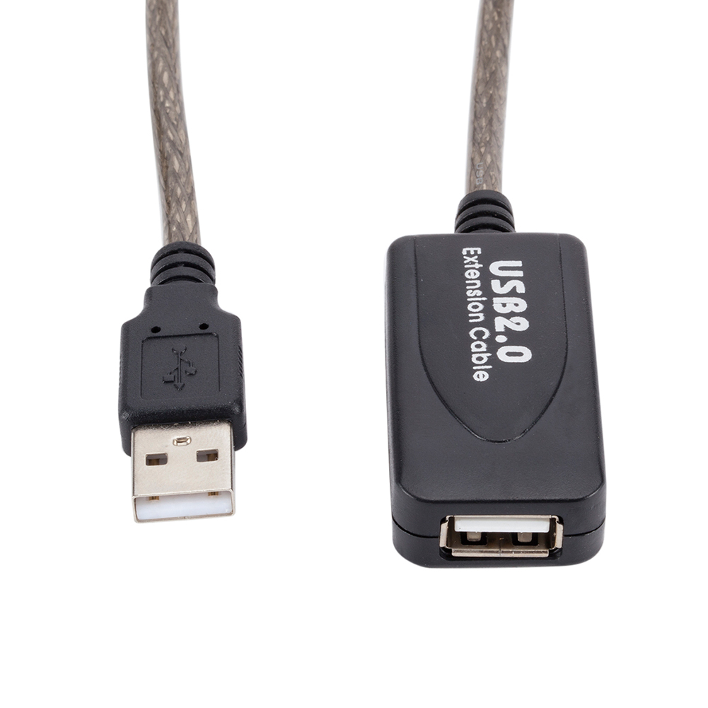 10m aktiva usb 2.0 förlängningskabel med repeater, en hane till en hona förlängningssladd