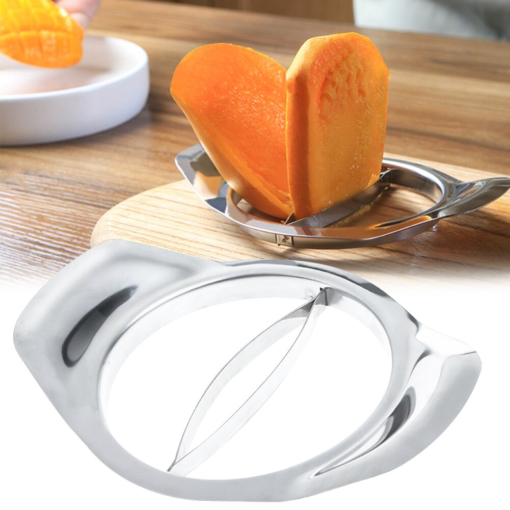 Shredder Peach Fruit Splitter Anti Rolling Sharp Home Kitchen Peeler Corer Stainless Steel Separating Slicer Cutting