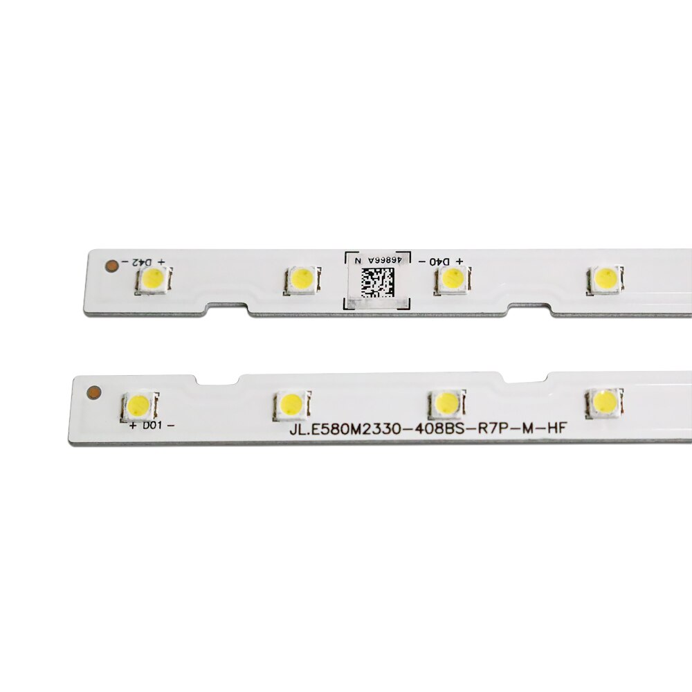 2 PCS LED de retroiluminación para Samsung UN58NU7100 UE58NU7100 un58nu710D UN58NU6080 LM41-00632A BN96-46866A JL.E580M2330-408BS