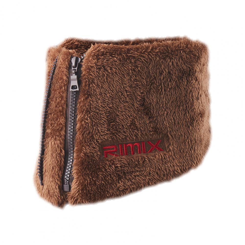 Cache-cou d&#39;hiver pour hommes avec fermeture éclair, guêtre de cou résistante au froid, sport en plein air, Snowboard, vélo, garde-cou, 221: Marron