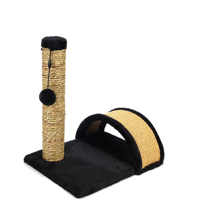 Sisal Algen Katze Klettergerüst Katze Baum Katzen Kratzen Post Spielzeug kratzen Pad Bord Kätzchen Katze Bergsteiger Schleifen Krallen Spielzeug: Schwarz