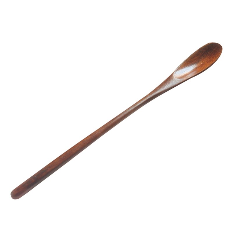 Cuchara de miel de madera para tarro de miel cuchara de mezcla de mango largo agitador de café cuchara de madera Natural vajilla de cocina