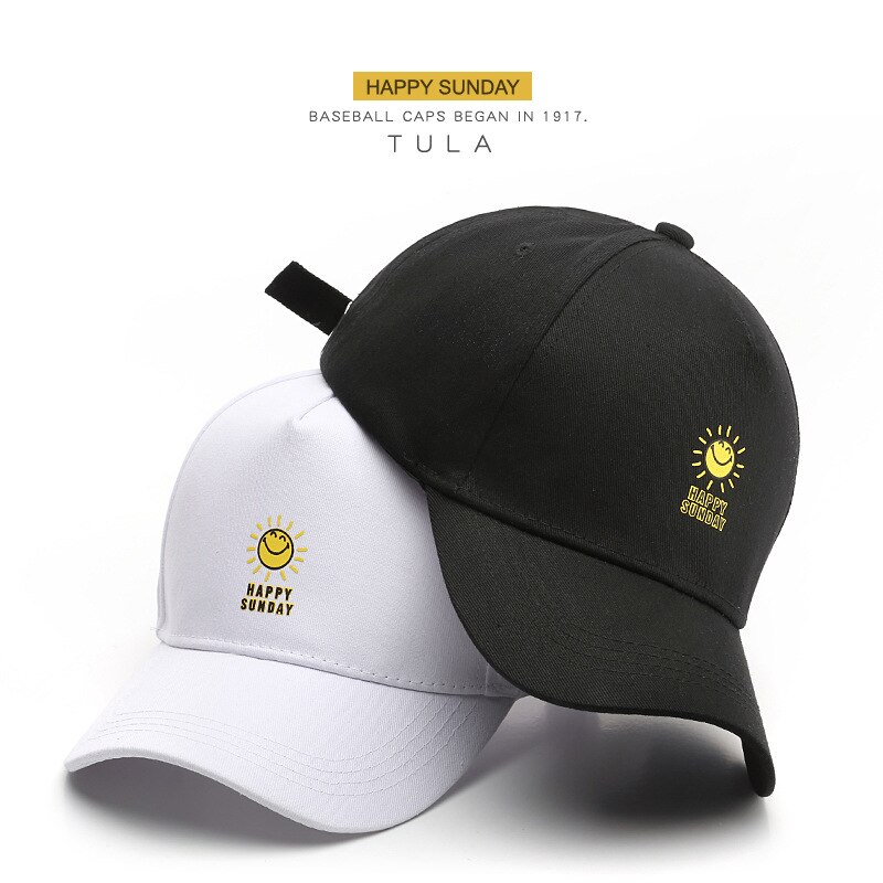 Vår høst unisex bomull justerbar liten frisk bokstav broderi bevegelse baseball lokk snapback lokk