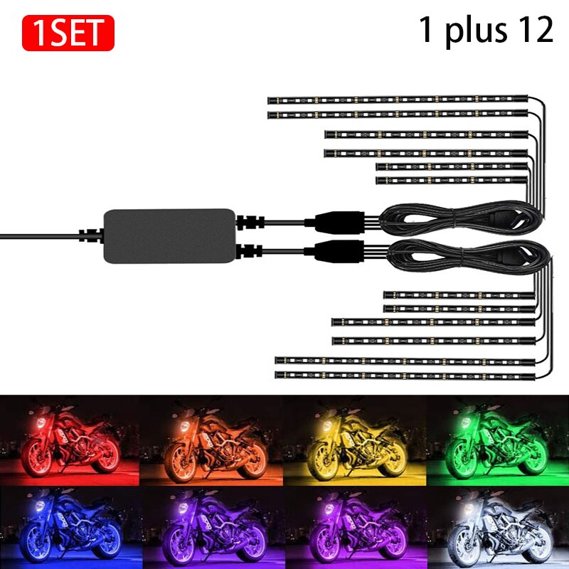 SUNWAN 4 STKS 6m/19,7ft Auto LED Strip Lichten, Auto Interieur