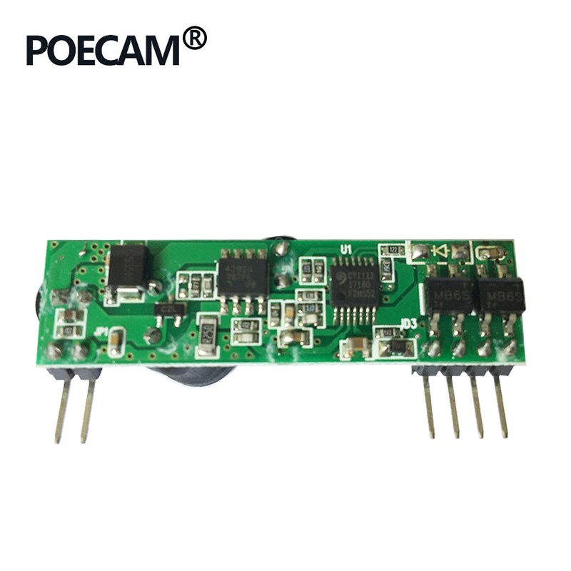 Injector IEEE802.3af 12V poe adapter module pcba built-in for ip camera/ip phone/wifi ap splitter injector output 12V1A: PL-PD1112-B1