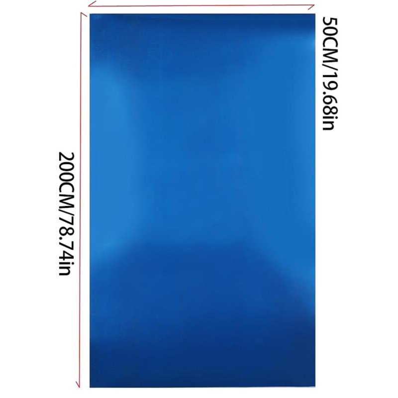 50*200cm DIY Mirror Wall Sticker Self-adhesive PET Full Body Soft Mirror Bathroom Waterproof Sticker Home Living Room Decor