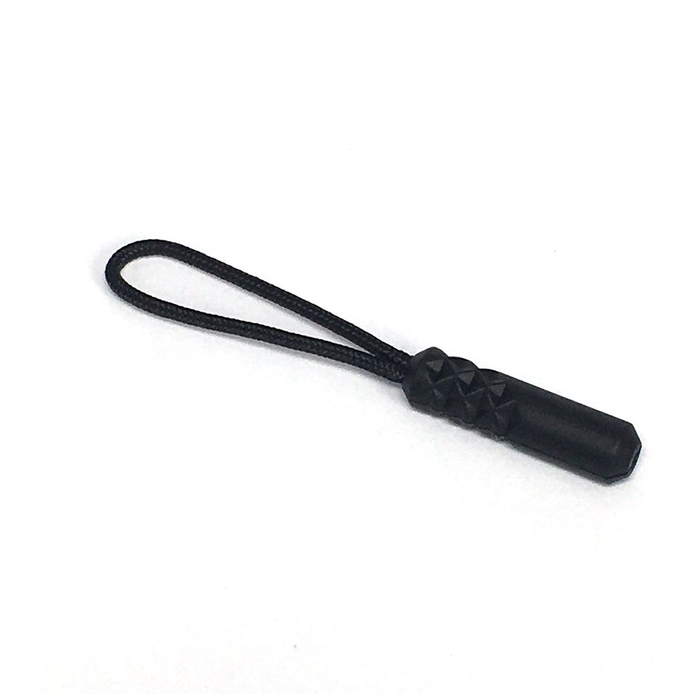 Boucle à tirette pour paracorde, 10 pièces, cordon, fermeture éclair, accessoires, sac à dos, vêtements, 10 couleurs: Black