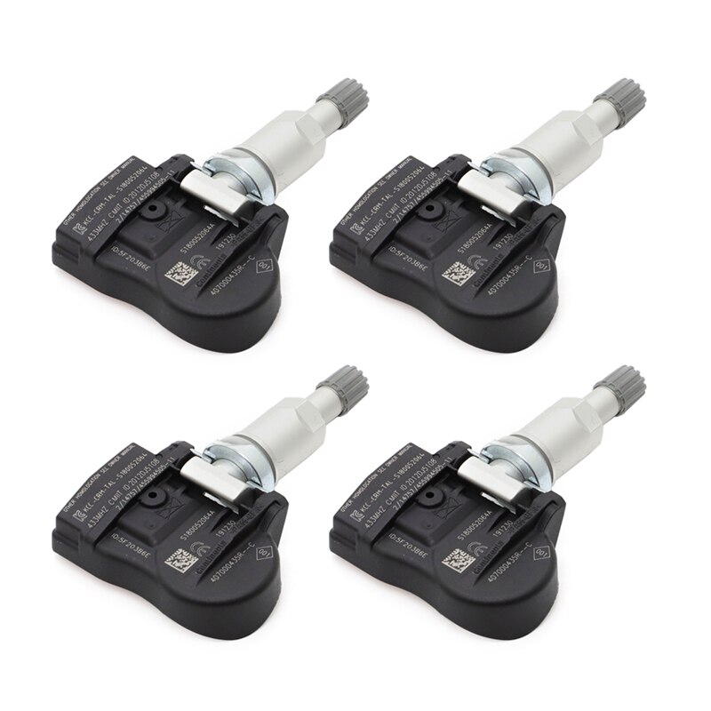 Sensor de presión de neumáticos para Renault, Sensor TPMS para Renault Megane, Laguna, Fluence, Latitude Zoe, 40700-0435R, 407000435R: 4PCS