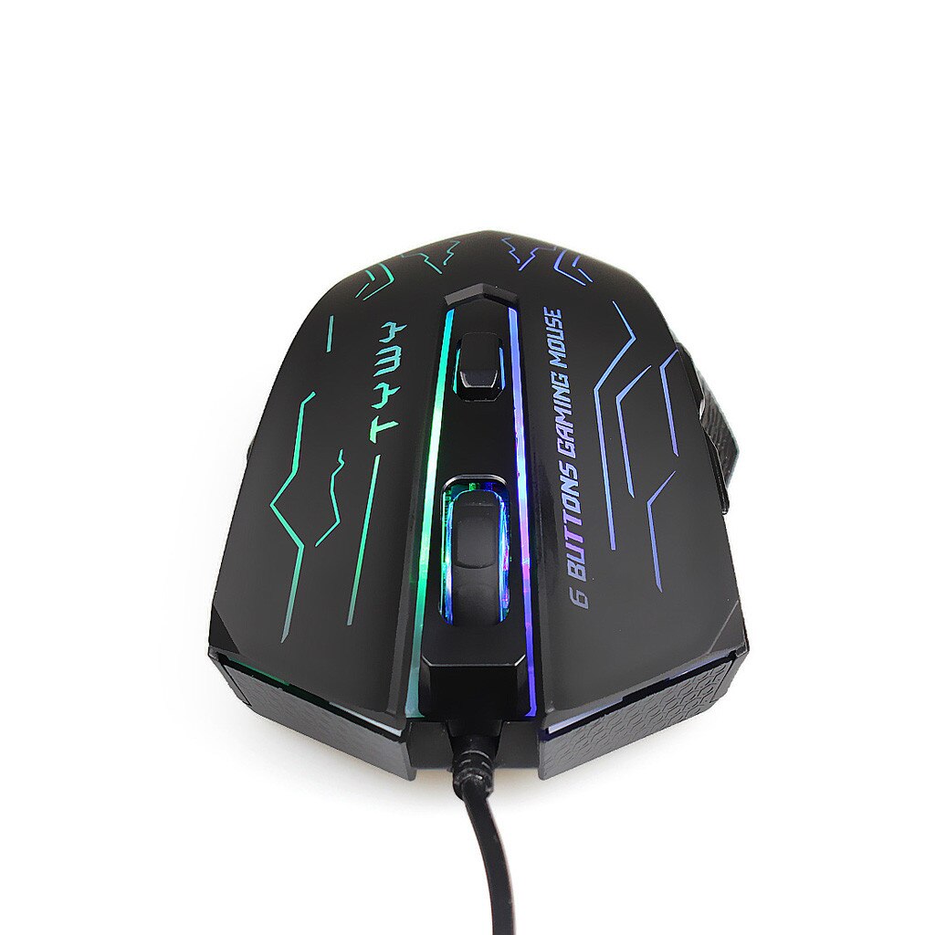 G820 Wired Gaming Mouse 6 Button Backlight Color LED Computer Mice Gamer Mouse Optical Ergonomic Mice For PC Laptop