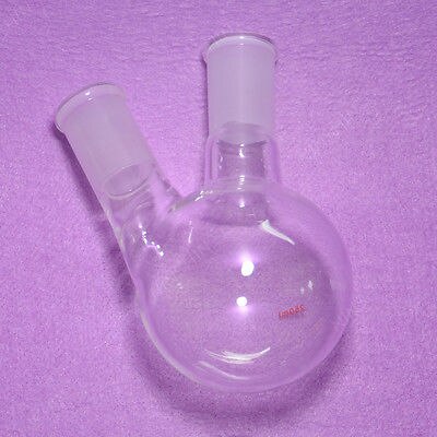 250ML Two Neck Round Bottom Flask,heavy Wall,24/40 Joint,lab Glassware Flask