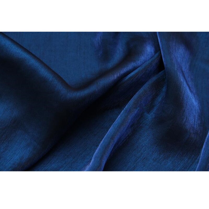 CF474 Changeable Dark Blue tencel fabric Cotton Fabric Imported Coloured Glaze Silk Satin Women Dress/Skirt's Fabrics