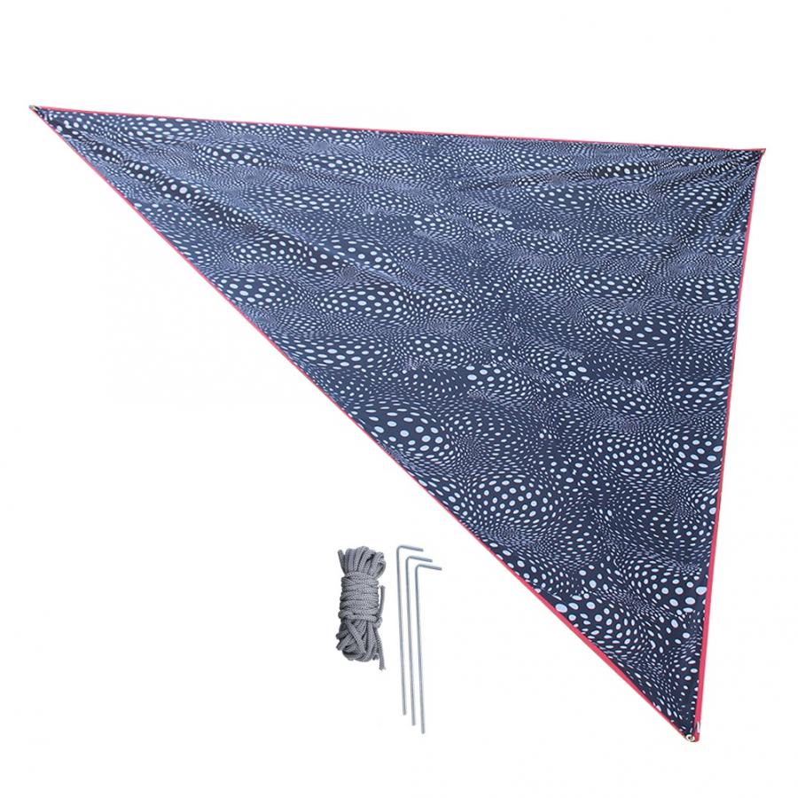 3x3m 4x4m 5x5m Waterproof Triangle Awning Sun Shade Sail Outdoor Sun Shelter Shade Sail Garden Canopy Camping Picnic Tent: D / 4*5M